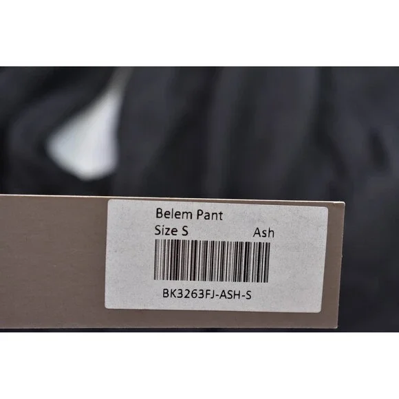 Bel Kazan Womens Ash Gray Drawstring Waist Tapered Leg Pull On Belem Pants S - Picture 11 of 12